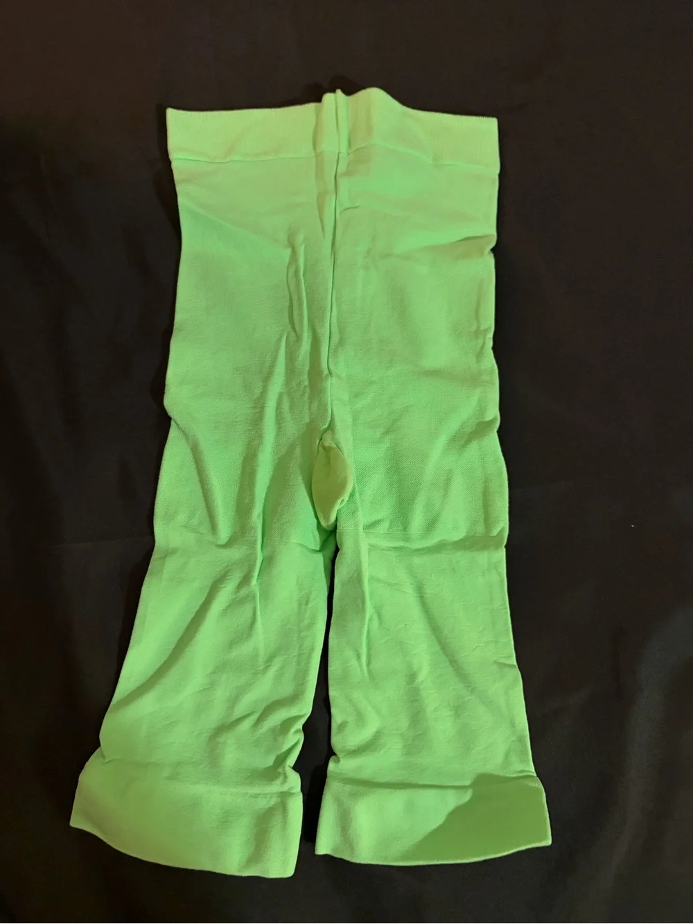 Cream Cover-Up Dress with Lime Green Swim Shorts